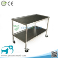 Medical Veterinary 304 Stainless Steel Surgical Instrument Trolley